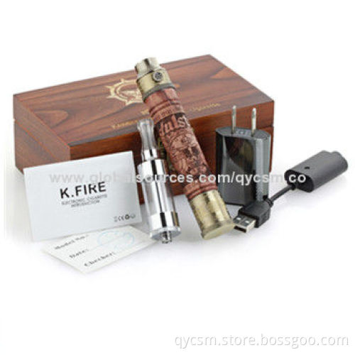 Wholesale 2014 New Product K Fire Wood E Cig Mod with High-quality in Stock, Variable Voltage
